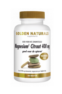magnesium citraat 180 400 golden naturals vita24