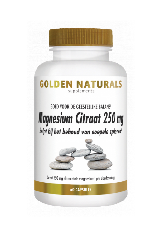 magnesium citraat 60 250 golden naturals vita24
